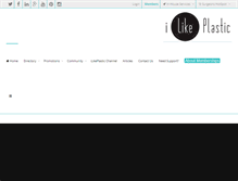 Tablet Screenshot of ilikeplastic.com